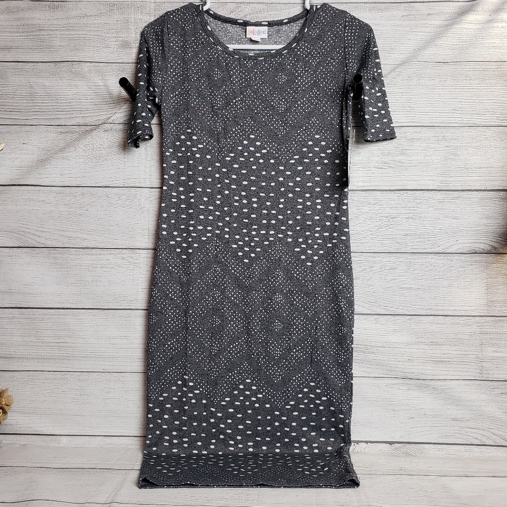 Women's‎ Sz XXS LulaRoe Julia Short Sleeve Geometric Dress NWT